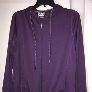 Purple fila sweater